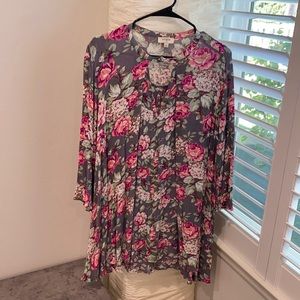 Floral Long Sleeve Dress